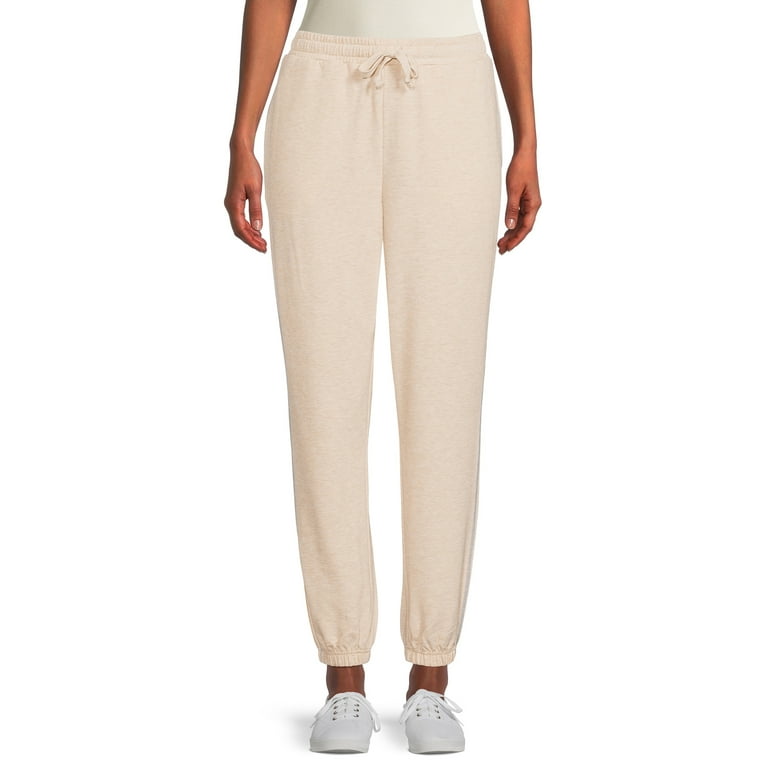 Time and Tru Women s Contrast Stitch Sweatpant Walmart