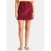 Time and Tru Women's Corduroy Mini Skirt, Sizes 0-