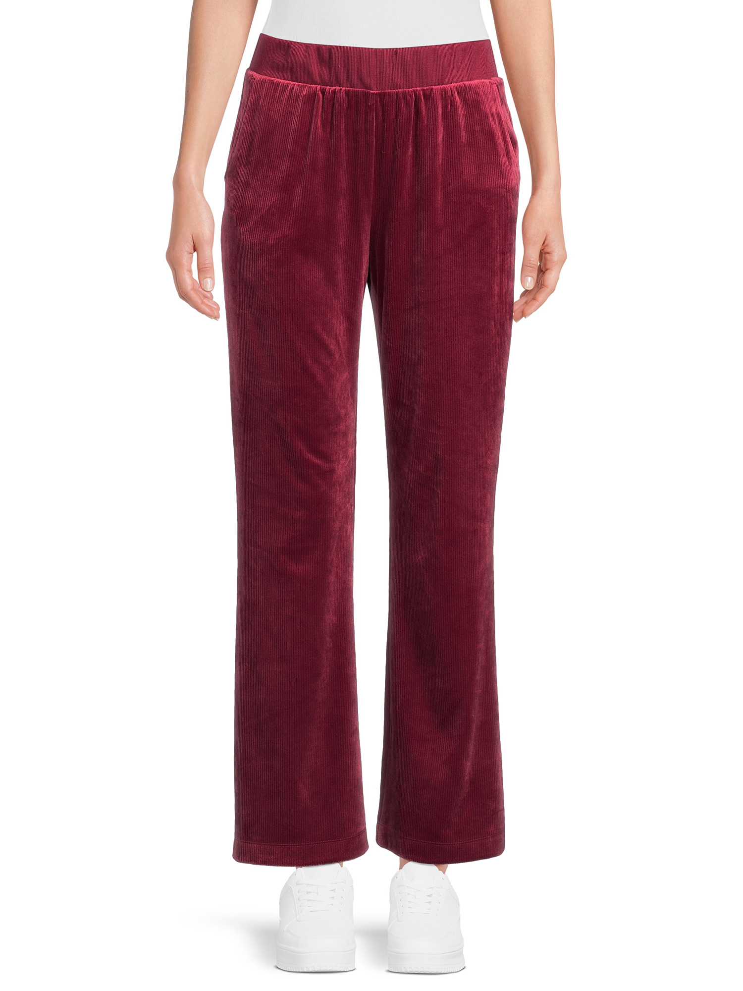 Time and Tru Women's Corduroy Velour Pants - Walmart.com