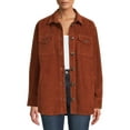thumbnail image 1 of Time and Tru Women's Corduroy with Buttons Shacket, 1 of 5