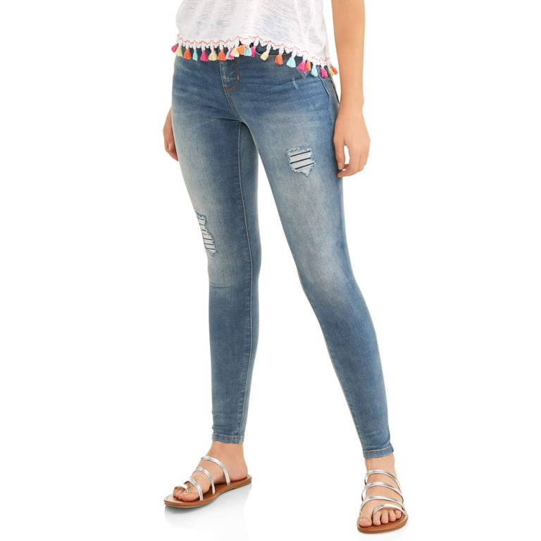Time and Tru Women s Core Super Skinny Jean Walmart