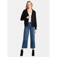 thumbnail image 1 of Time and Tru Women’s Cotton Boyfriend Cardigan Sweater, Lightweight, Sizes XS-XXXL, 1 of 5