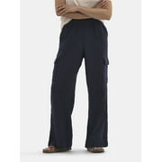 TIME AND TRU Women's and Women's Plus Cotton Double Cloth Cargo Pants, Sizes XS-4X