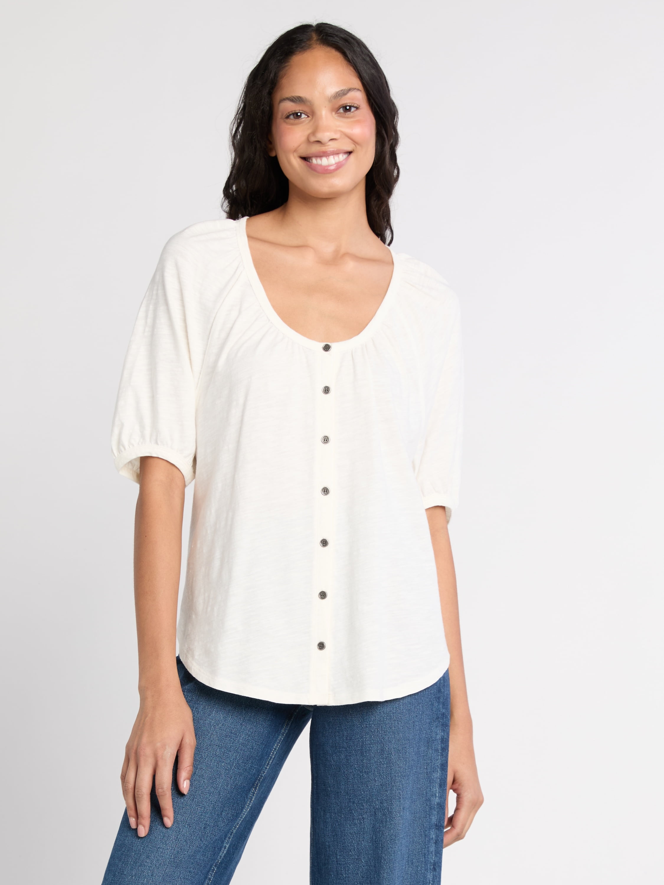 time and tru peplum top