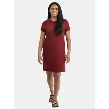 Time and Tru Women's Cotton T-Shirt Dress, Sizes XS-XXXL