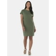 thumbnail image 1 of Time and Tru Women's Cotton T-Shirt Dress, Sizes XS-XXXL, 1 of 4