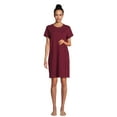 thumbnail image 1 of Time and Tru Women's Cotton T-Shirt Dress with Short Sleeves, Sizes S-XXXL, 1 of 4