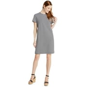 Time and Tru Women's Cotton T-Shirt Dress with Short Sleeves, Sizes S-XXXL