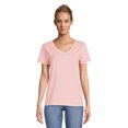 thumbnail image 1 of Time and Tru Women's Cotton V-Neck T-Shirt, 1 of 5