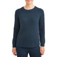 thumbnail image 1 of Time and Tru Women's Cozy Ribbed Sweater, 1 of 5
