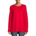 thumbnail image 1 of Time and Tru Women's Crewneck Hacci Knit Tunic, 1 of 5