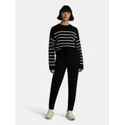 TIME AND TRU Women's Striped Sweater and Jogger Pants Set, Sizes XS-XXXL