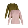 thumbnail image 1 of Time and Tru Women's Tunic Sweatshirt with High-Low Hem, Sizes XS -4X, 1 of 5