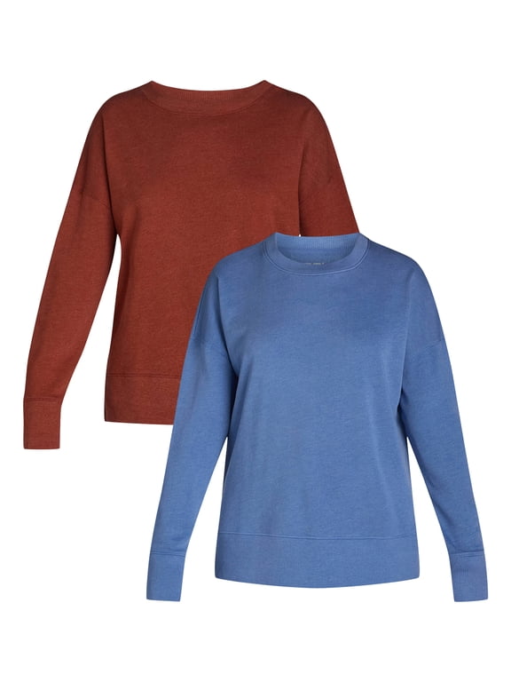 Women's Tunic Sweatshirt with High-Low Hem, Sizes XS -4X