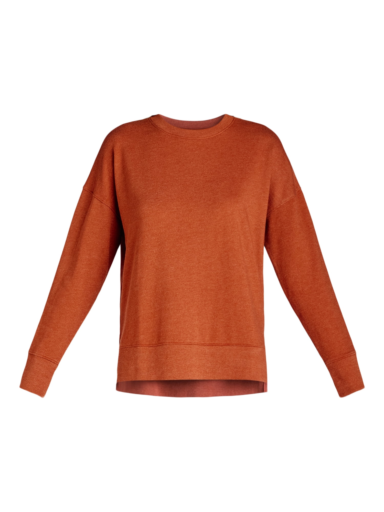 Time and Tru Women's Tunic Sweatshirt with High-Low Hem, Sizes XS -4X