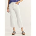 thumbnail image 1 of Time and Tru Women's Cropped Flare Jeans with Raw Hem, 26” Inseam, Sizes 2-20, 1 of 5