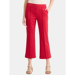 Time and Tru Women's Super Soft Hacci Cropped Wide-Leg Pants