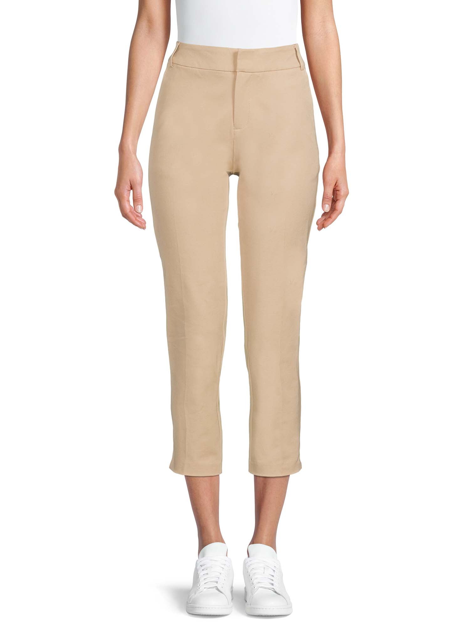 Time and Tru Women's Cropped Pull-On Pants 