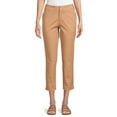 thumbnail image 1 of Time and Tru Women's Cropped Pull-On Pants, 1 of 5