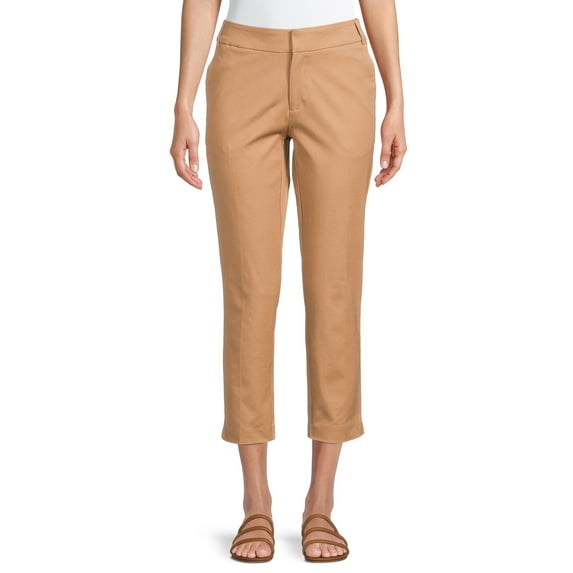 Time and Tru Women's Cropped Pull-On Pants