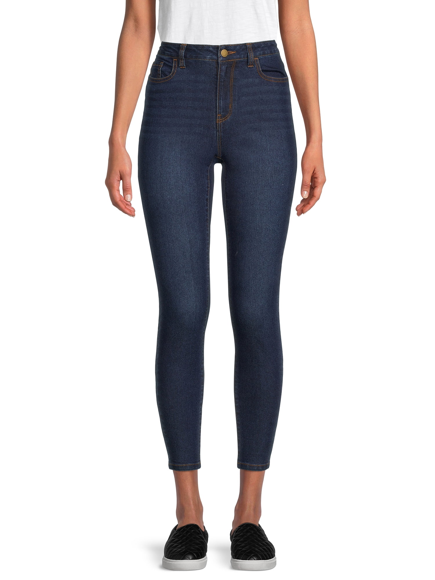 Time and Tru Women's Cropped Skinny Jeans - Walmart.com