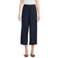 Time and Tru Women's Cropped Wide Leg Pants, Inseam 24", Sizes 220