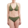 thumbnail image 1 of Time and Tru Women's Cross Back V-Neck Bikini Swimsuit Top, 1 of 4