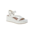 thumbnail image 1 of Time and Tru Women's Cross Strap Wedge Sandals, 1 of 7