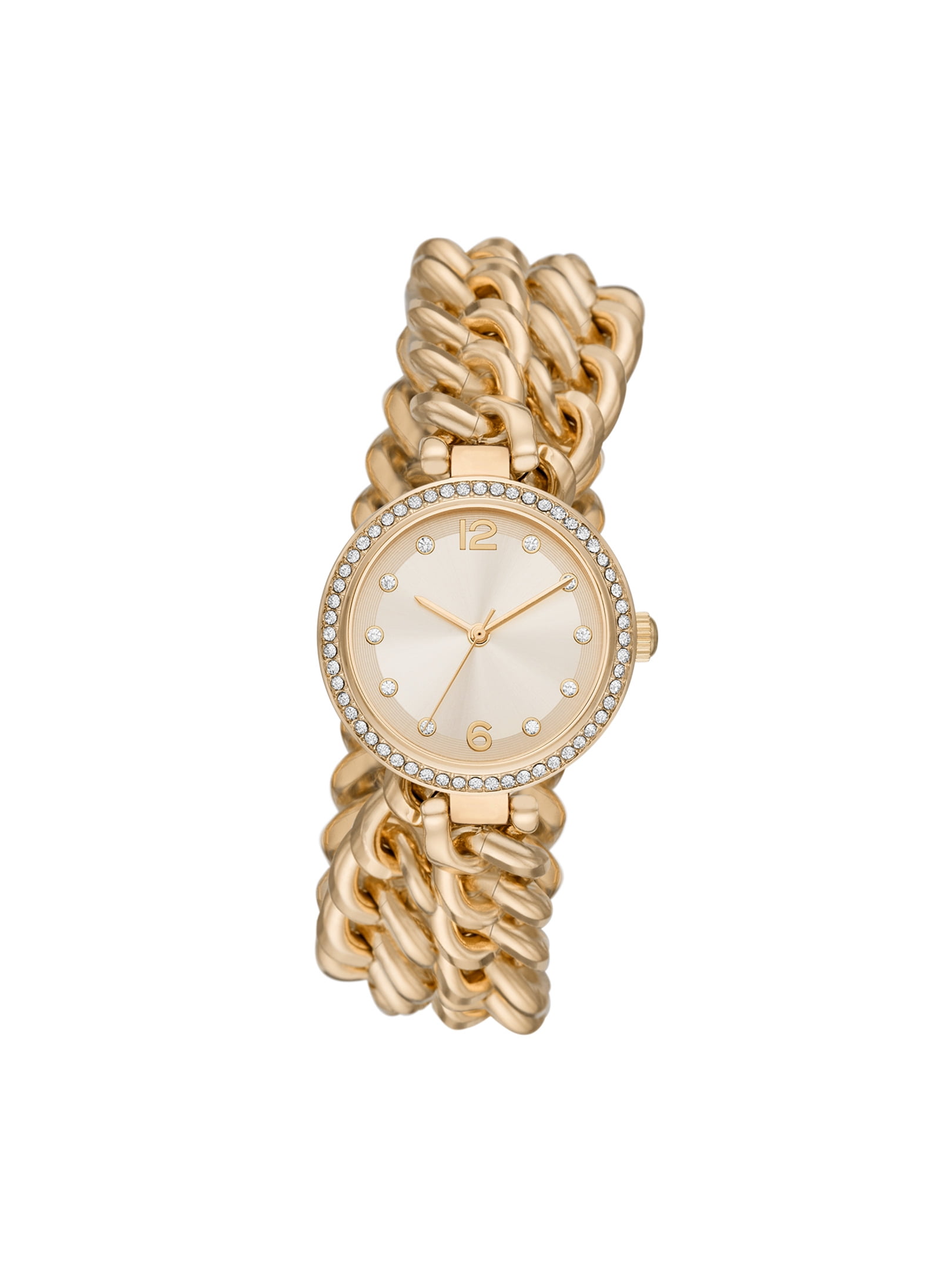 Carude WrapAround Swiss Watch Bracelet With Beige with Crystals  eBay
