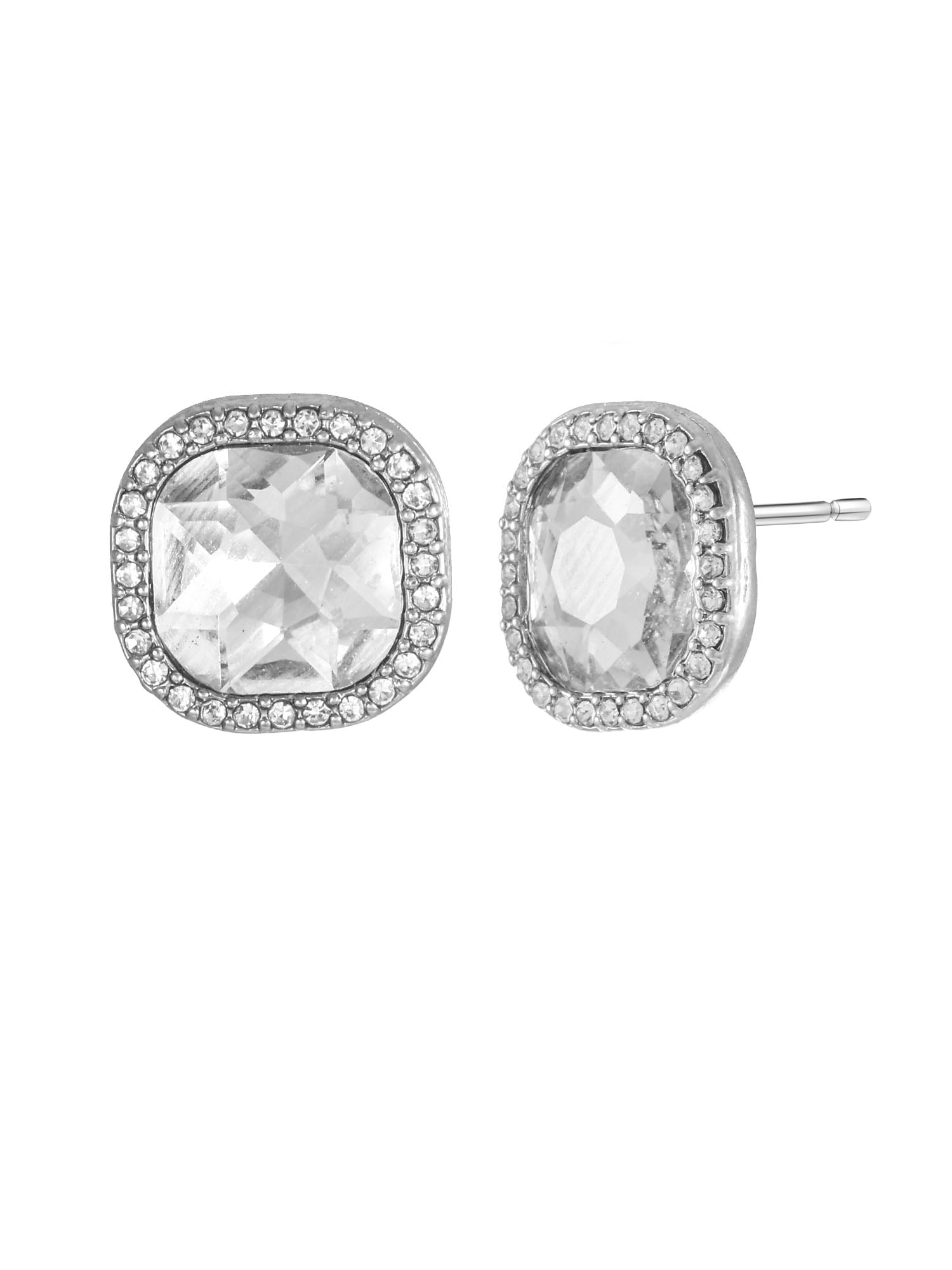 Time and Tru Women's Crystal Stud Earring