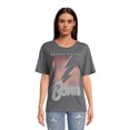 thumbnail image 1 of Time and Tru Women's David Bowie Graphic Tee with Short Sleeves, Sizes S-3XL, 1 of 5