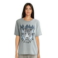 thumbnail image 1 of Time and Tru Women’s Def Leppard Graphic Band Tee with Short Sleeves, Sizes S-XXXL, 1 of 4