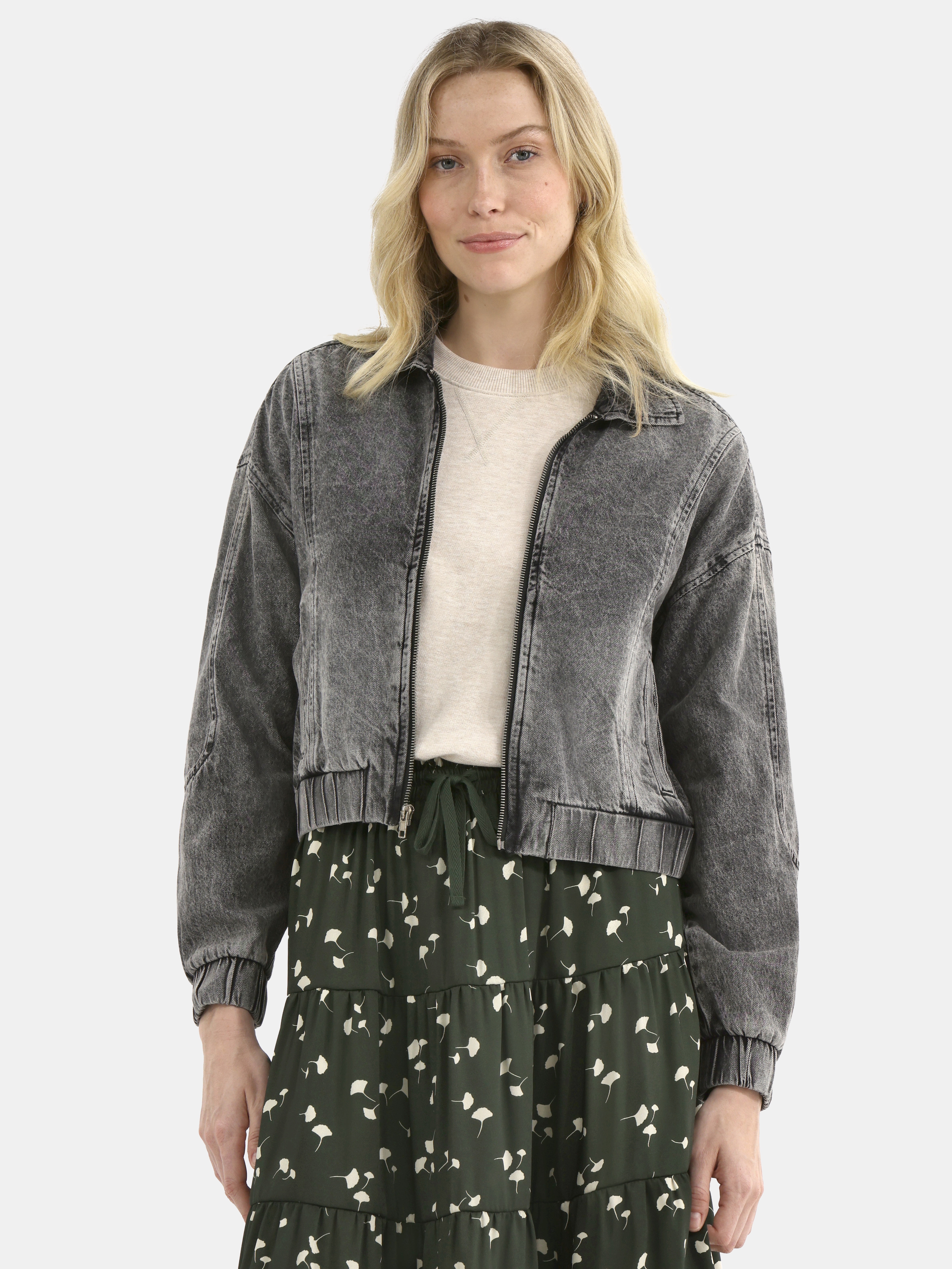 CULAX SHORT BONBERJACKET 美品 Scoop Women's Crinkle Faux Patent Leather Cropped Bomber