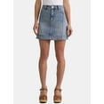 thumbnail image 1 of Time and Tru Women's Denim Mini Skirt, Sizes 2-20, 1 of 5