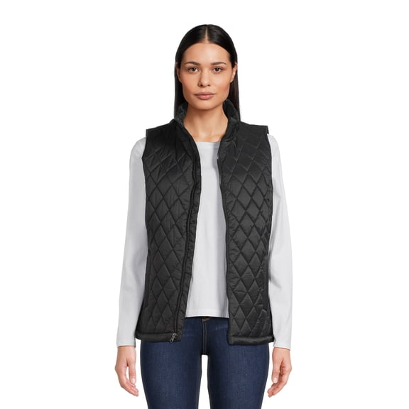 Time and Tru Women's Diamond Core Vest, Sizes XS-3X