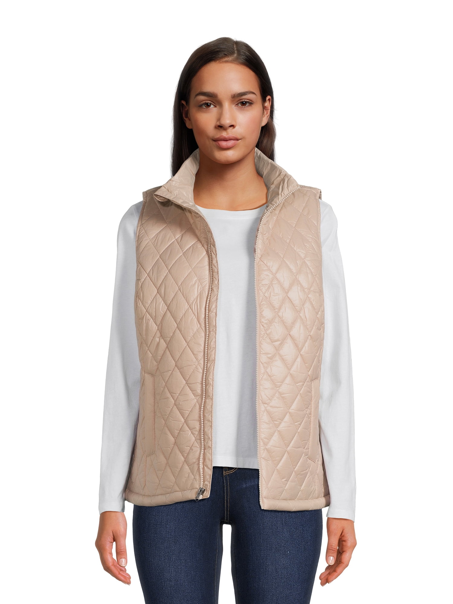 Time and Tru Women's Diamond Core Vest, Sizes XS-3X - Walmart.com