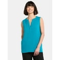 thumbnail image 1 of Time and Tru Women's Double Cloth Cotton Tank Top, Sizes XS-XXXL, 1 of 5