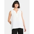 thumbnail image 1 of Time and Tru Women's Double Cloth Cotton Tank Top, Sizes XS-XXXL, 1 of 5