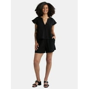 Women's Double Cloth Short Set, Sizes XS-XXXL