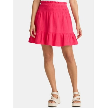 Time and Tru Women's Double Cloth Skirt, Sizes XS-XXXL