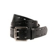 thumbnail image 1 of Time and Tru Women's Double Prong Perforated Belt, Black, 1 of 3