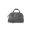 thumbnail image 1 of Time and Tru Women's Faux Leather Mini Satchel Bag with Crossbody Strap, Bark, 1 of 4