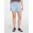 thumbnail image 1 of Time and Tru Women's Drapey Utility Shorts, 4 in Inseam, Sizes XS-XXXL, 1 of 6