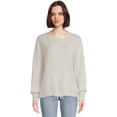 thumbnail image 1 of Time and Tru Women's Drawstring Hem Textured Top, Sizes XS-XXXL, 1 of 5