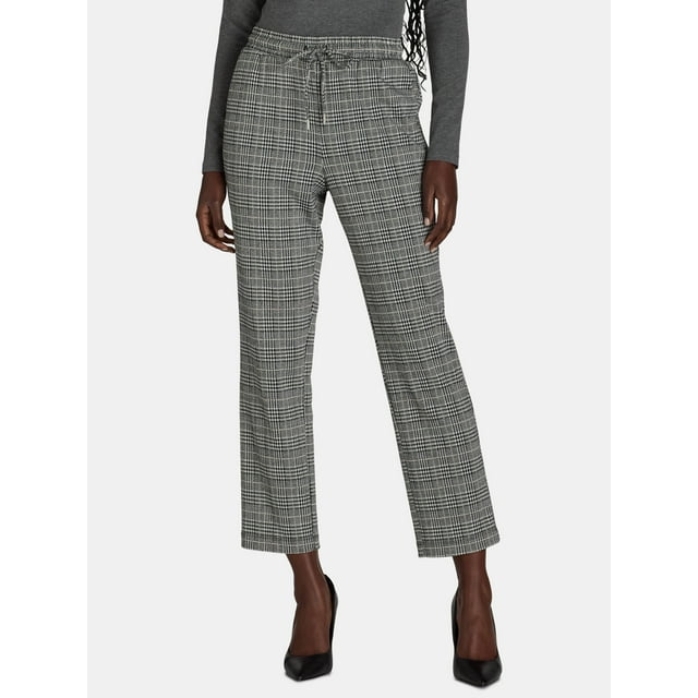 Time and Tru Women's Pull-On Knit Drawstring Pants, 28" Inseam, Sizes XS-XXXL