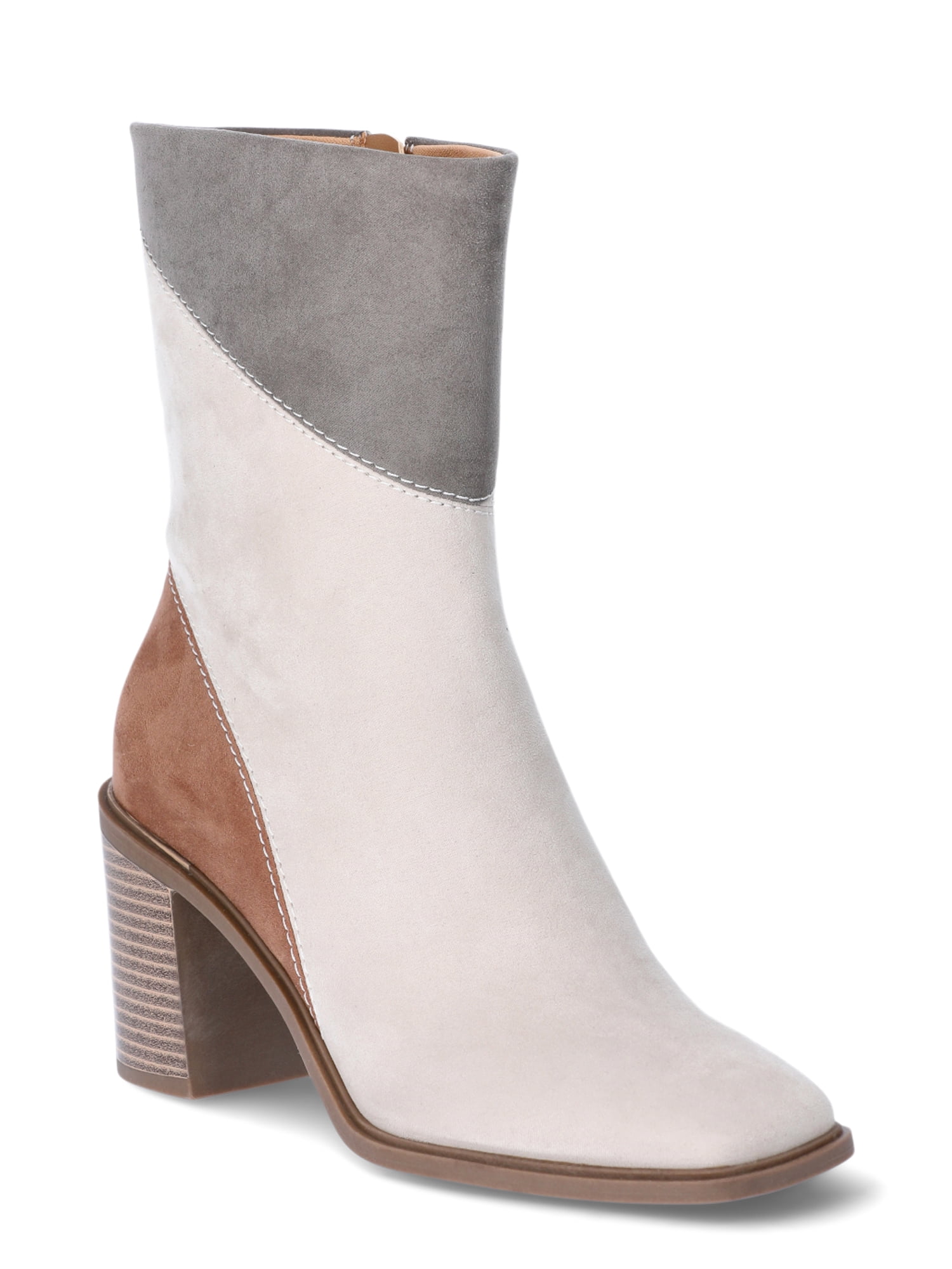 Time and Tru Women's Square Toe Dress Boots - Walmart.com