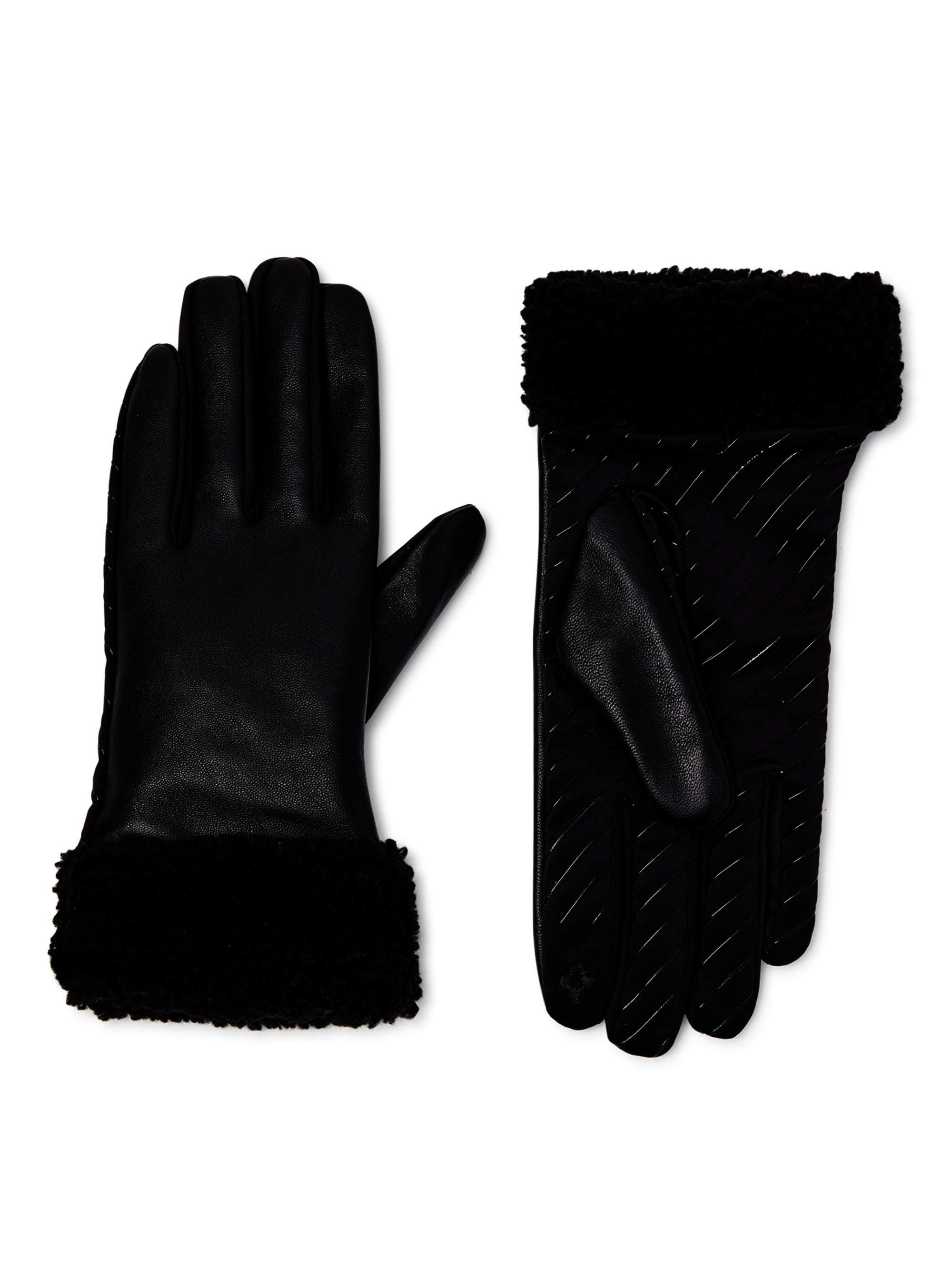 Time and Tru Women's Driving Gloves with Gathered Sides