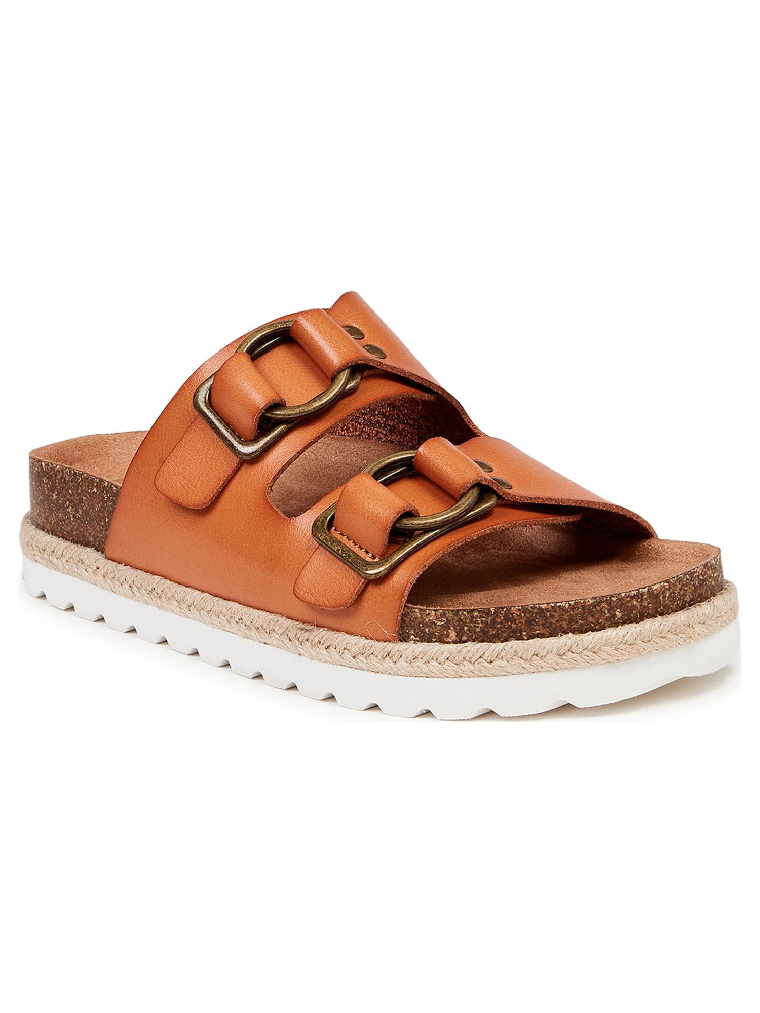 Platform footbed sandals hot sale