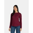 thumbnail image 1 of Time and Tru Women’s Essential Thermal T-Shirt with Long Sleeves, Sizes XS-XXXL, 1 of 5
