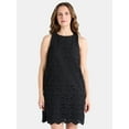 thumbnail image 1 of Time and Tru Women's Eyelet Embroidered Mini Dress, Sizes XS-XXXL, 1 of 5